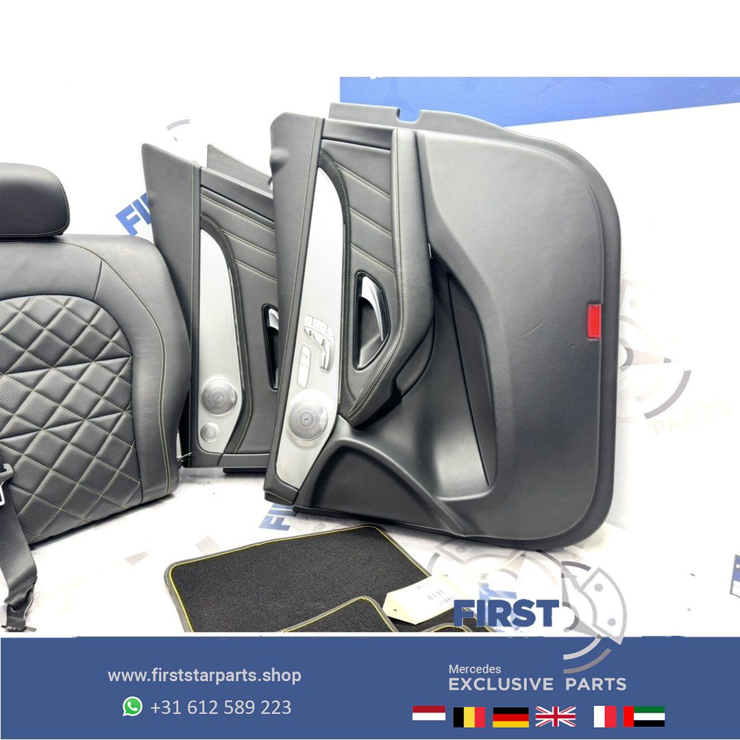 W253 GLC 63 AMG COUPÉ interieur Mercedes C253 GLC63 stoelen Edition 1 bekleding completo GLC63S PERFORMANCE INTERIEUR GELE STIK RECARO SITZE SEATS EDITION 1 chairs and bench usado en Menorca foto 14