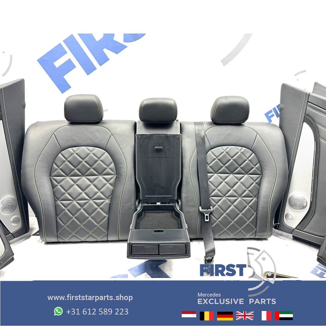 W253 GLC 63 AMG COUPÉ interieur Mercedes C253 GLC63 stoelen Edition 1 bekleding completo GLC63S PERFORMANCE INTERIEUR GELE STIK RECARO SITZE SEATS EDITION 1 chairs and bench usado en Menorca foto 25