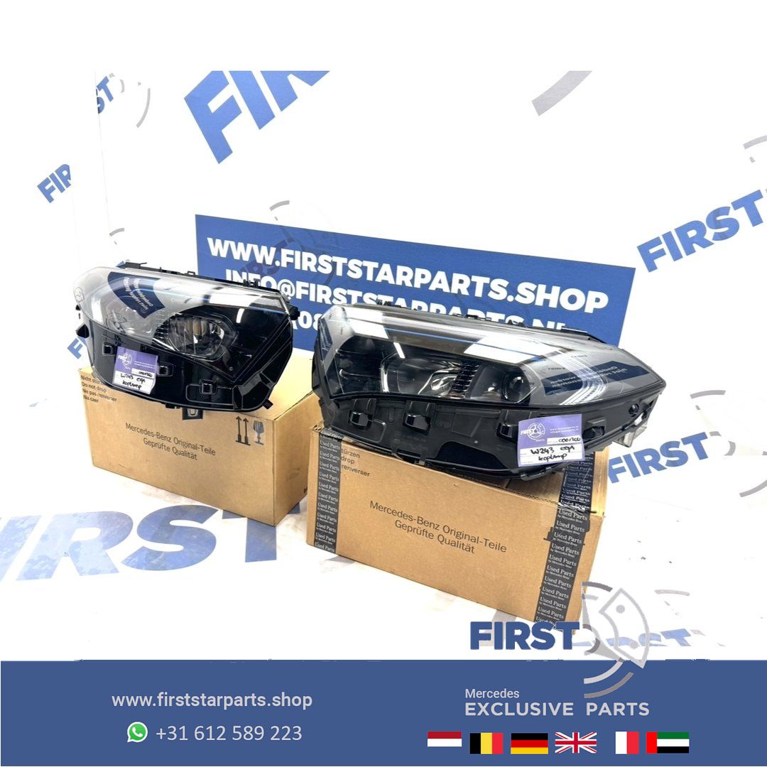 X243 KOPLAMP SET EQB W243 HIGH PERFORMANCE LED koplampen originalineel 2021-2026 EQ B Clase links rechts SET A2439062801 / A2439060100 HEADLIGHT SCHEINWERFER LAMPEN EQB250 EQB300 EQB350 headlight left and right usado en Menorca