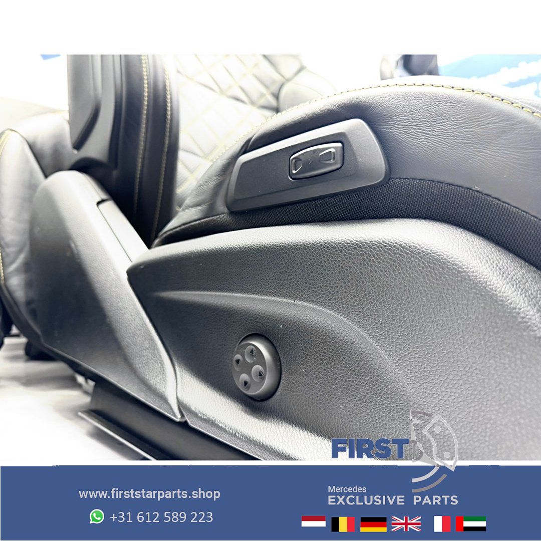 STOELEN GLC63 W253 GLC 63 AMG COUPÉ interieur Mercedes C253 GLC63 stoelen Edition 1 bekleding completo GLC63S PERFORMANCE INTERIEUR GELE STIK RECARO SITZE SEATS EDITION 1 chairs and bench usado en Menorca foto 23