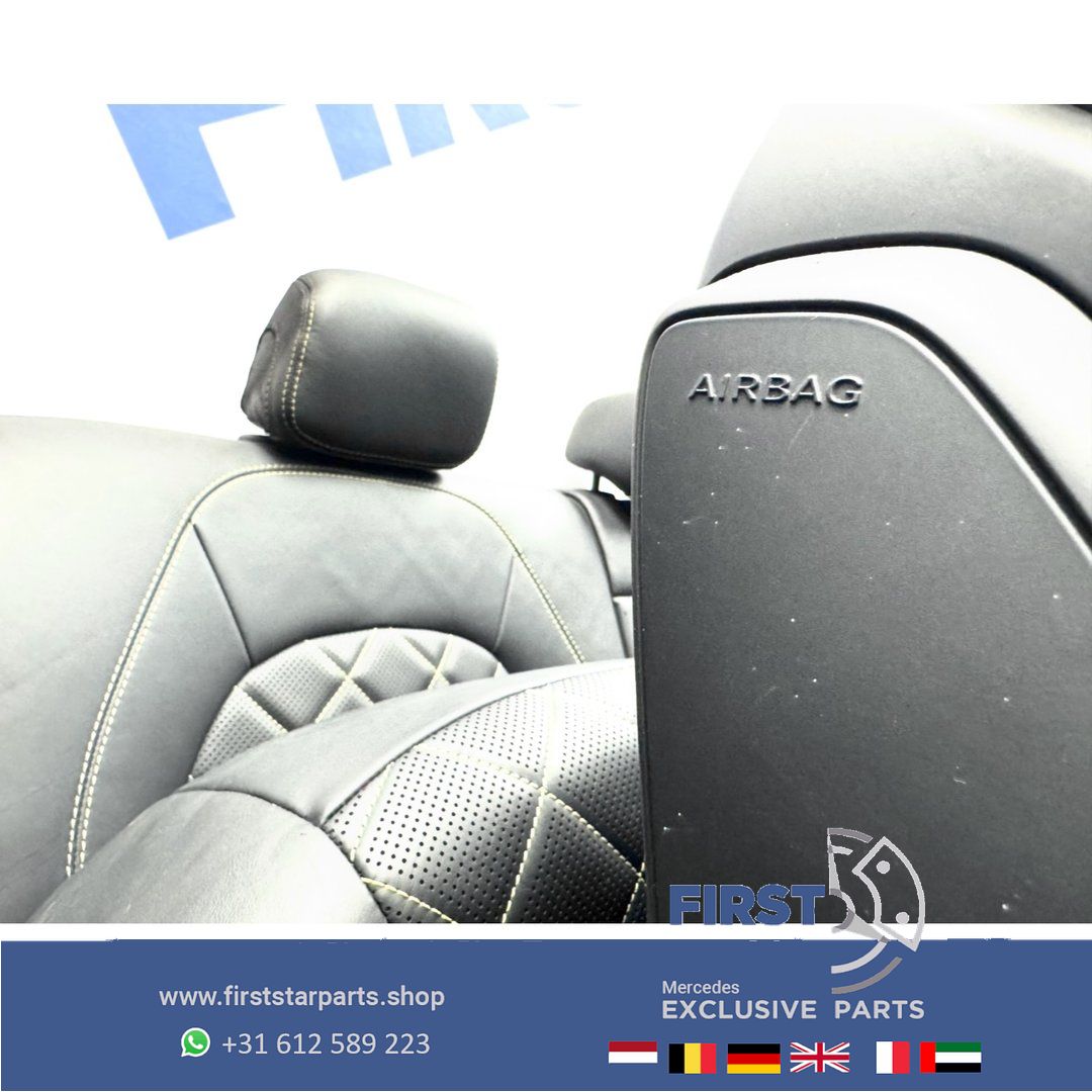STOELEN GLC63 W253 GLC 63 AMG COUPÉ interieur Mercedes C253 GLC63 stoelen Edition 1 bekleding completo GLC63S PERFORMANCE INTERIEUR GELE STIK RECARO SITZE SEATS EDITION 1 chairs and bench usado en Menorca foto 18