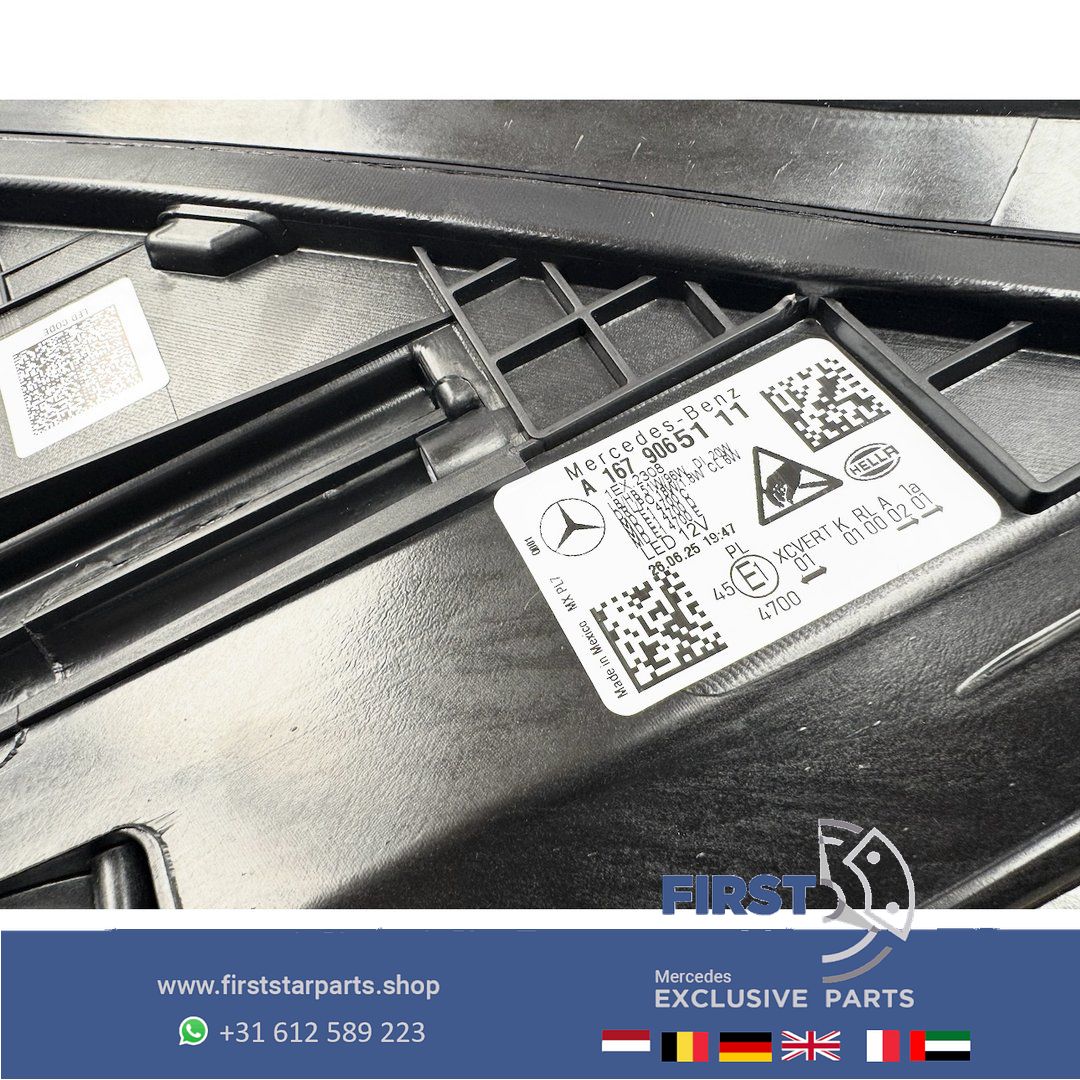 A1679065111 W167 GLE KOPLAMP LINKS MULTIBEAM originalineel Mercedes 2018-2023 V167 C167 LINKER LED LAMP A 167 906 51 11 GLE53 GLE63s head lamp single usado en Menorca foto 8