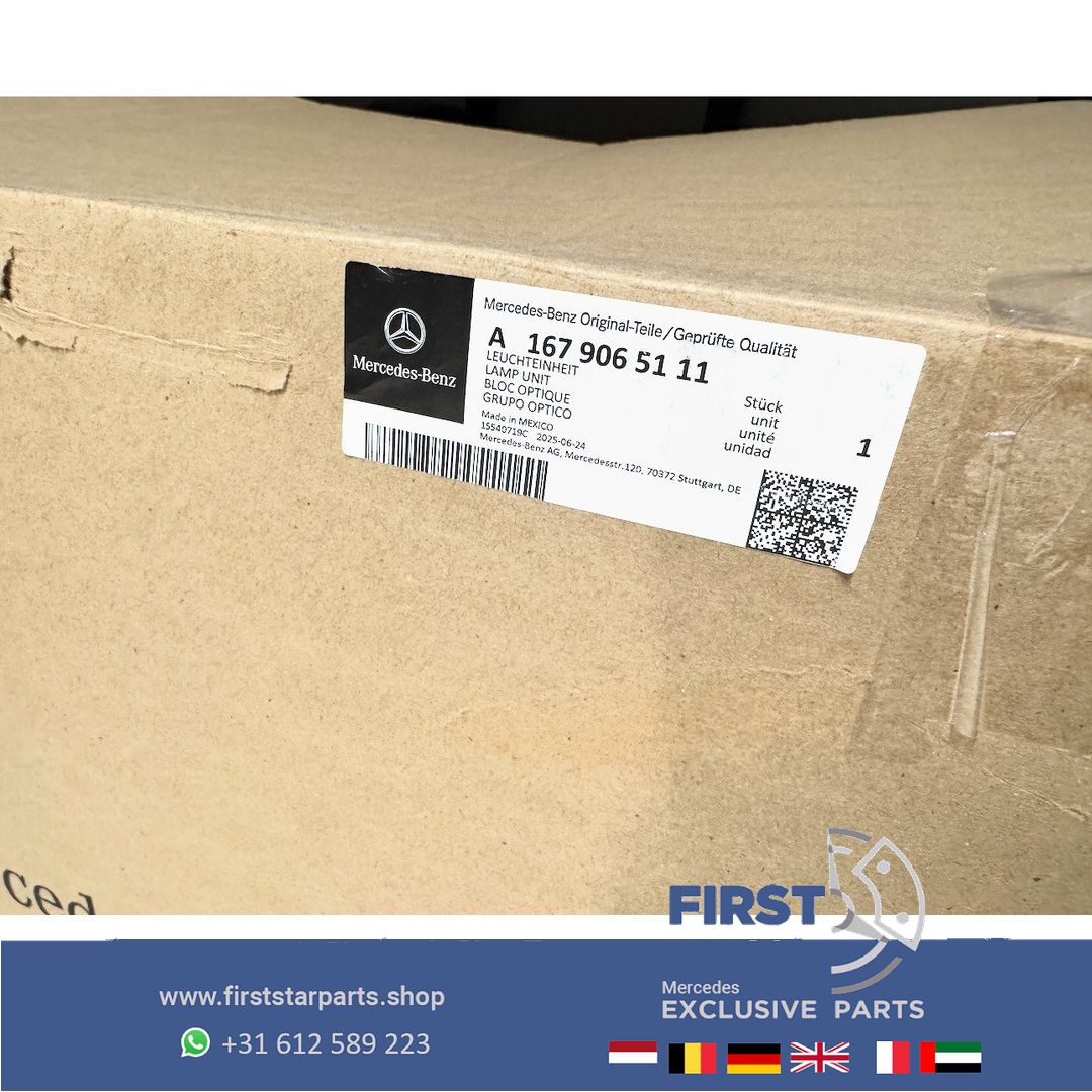 A1679065111 W167 GLE KOPLAMP LINKS MULTIBEAM originalineel Mercedes 2018-2023 V167 C167 LINKER LED LAMP A 167 906 51 11 GLE53 GLE63s head lamp single usado en Menorca foto 10