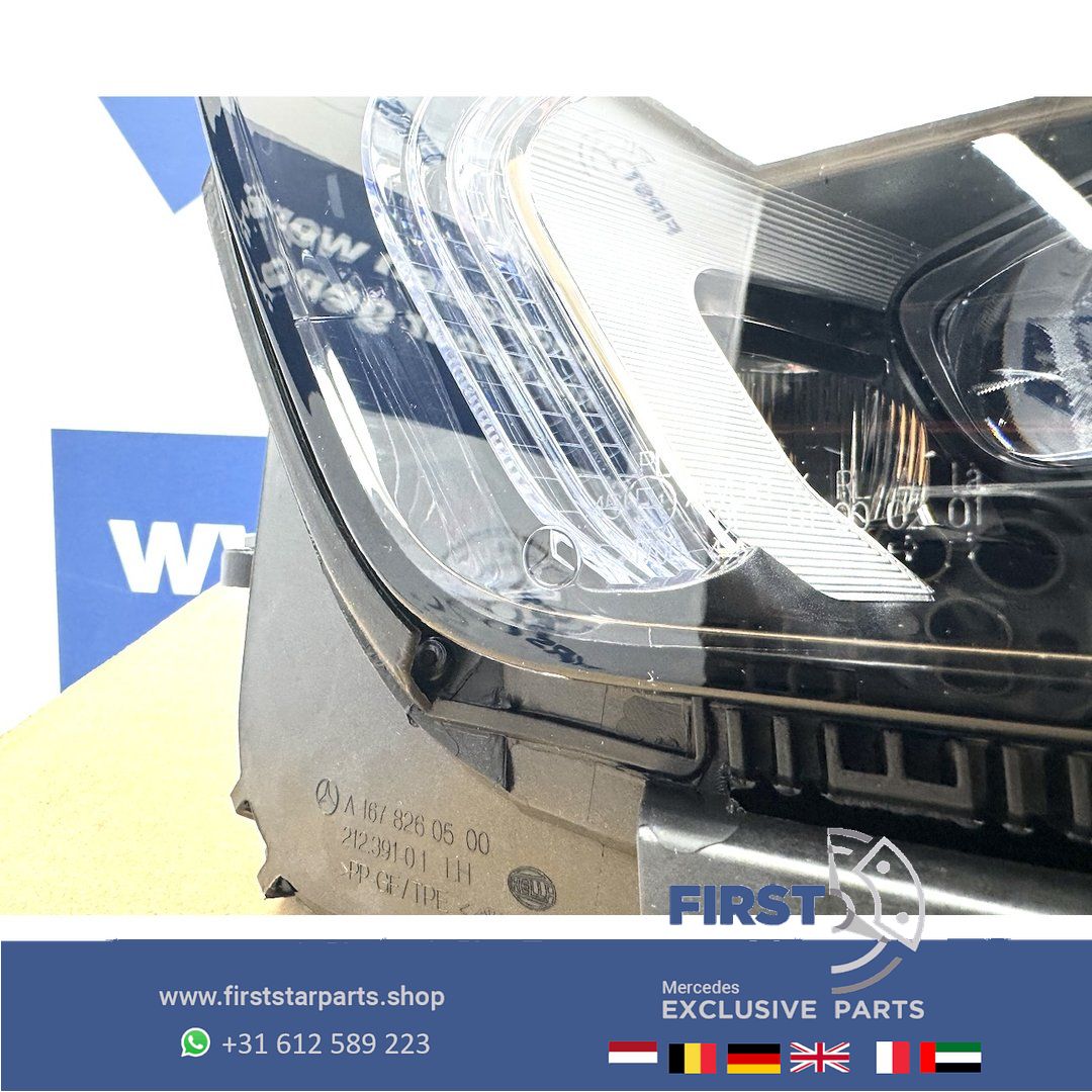 A1679065111 W167 GLE KOPLAMP LINKS MULTIBEAM originalineel Mercedes 2018-2023 V167 C167 LINKER LED LAMP A 167 906 51 11 GLE53 GLE63s head lamp single usado en Menorca foto 4