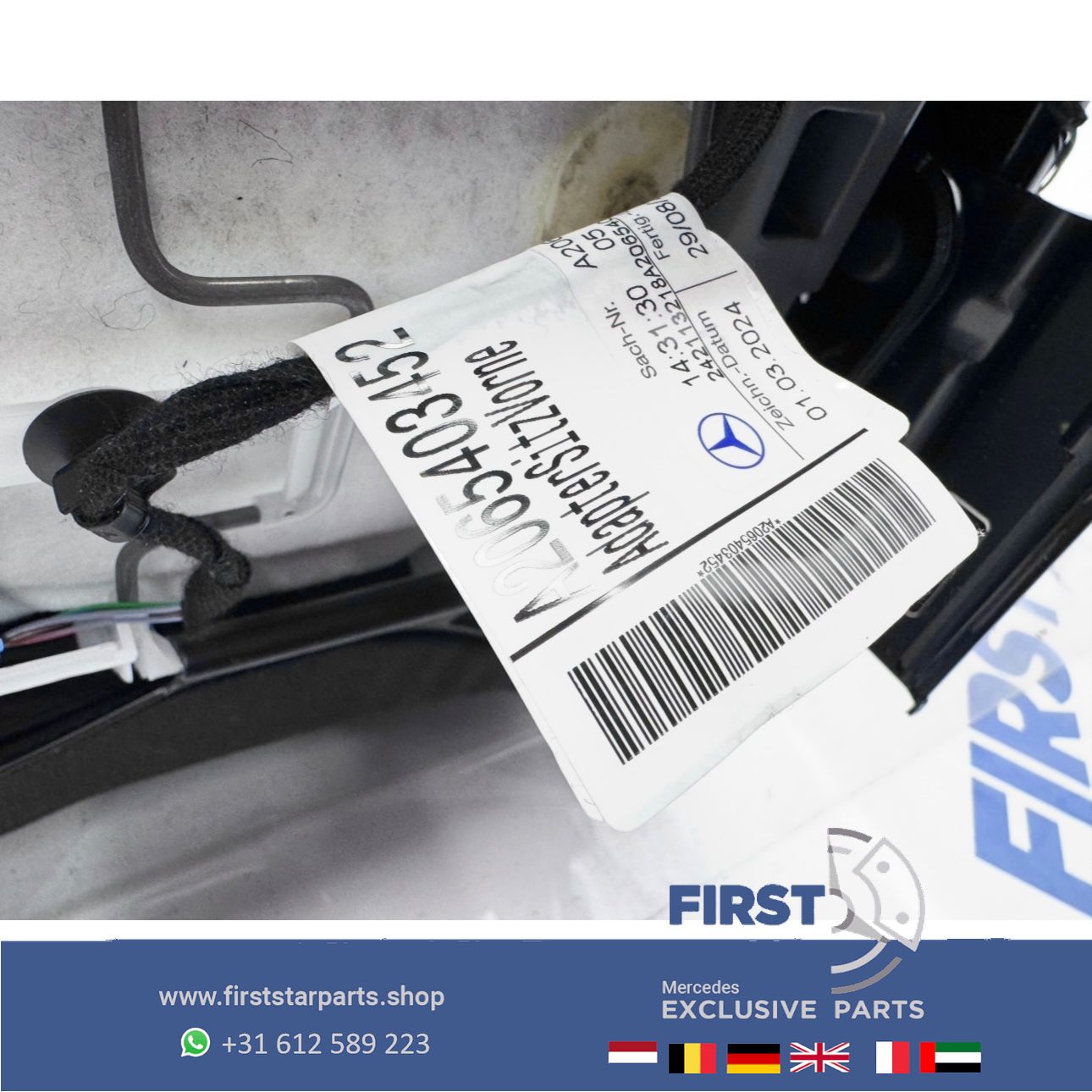 W206 C63 AMG KUIPSTOELEN SET C63s E PERFORMANCE S206 STOELEN interieur Mercedes C Clase 2022-2027 PERFORMANCE ZETELS A2065403452 BEKLEDING SITZE seat single usado en Menorca foto 15