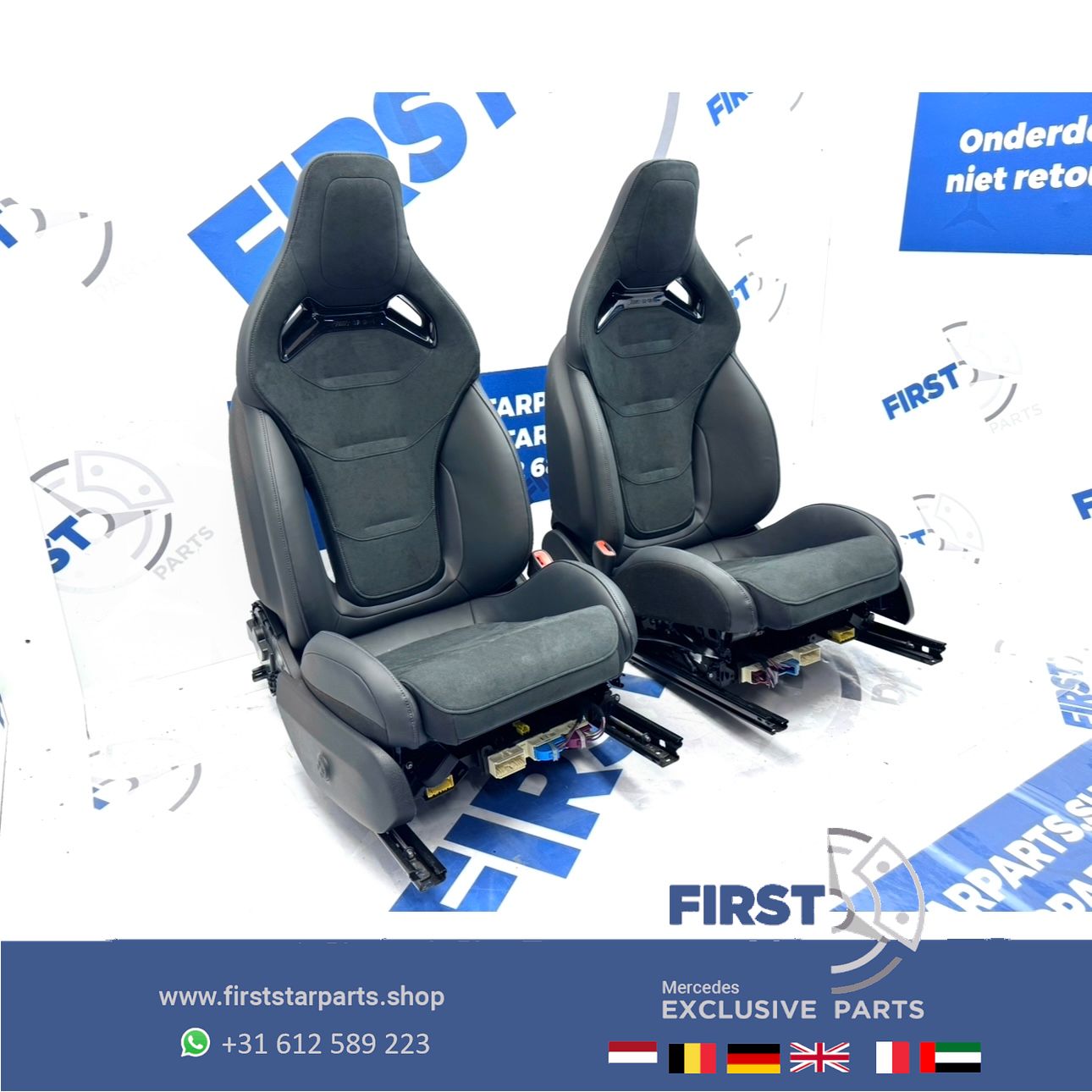 W206 C63 AMG KUIP STOELEN SET C63s E PERFORMANCE S206 interieur Mercedes C Clase 2022-2027 PERFORMANCE ZETELS A2065403452 BEKLEDING SITZE SET seat single usado en Menorca foto 3