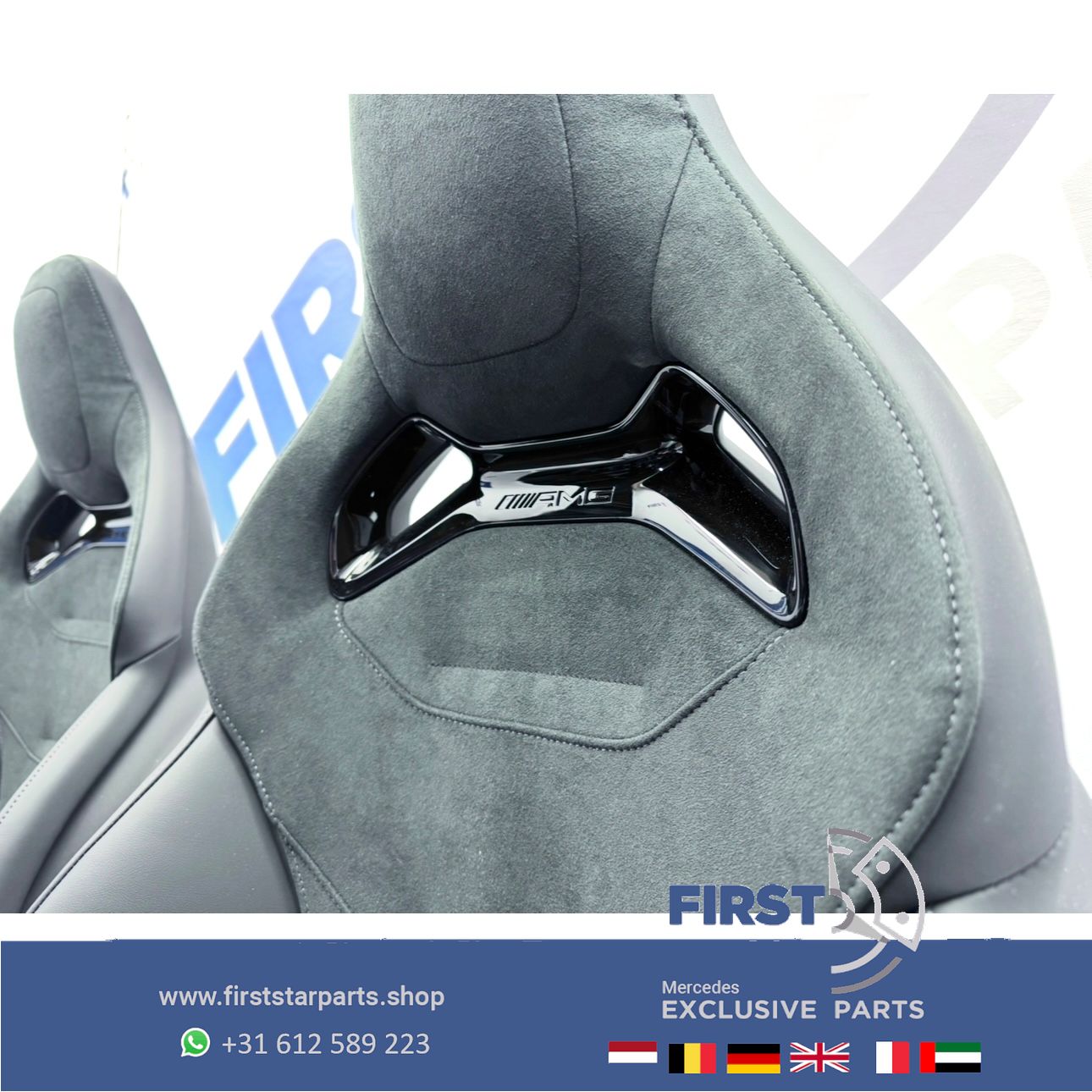 W206 C63 AMG KUIP STOELEN SET C63s E PERFORMANCE S206 interieur Mercedes C Clase 2022-2027 PERFORMANCE ZETELS A2065403452 BEKLEDING SITZE SET seat single usado en Menorca foto 7