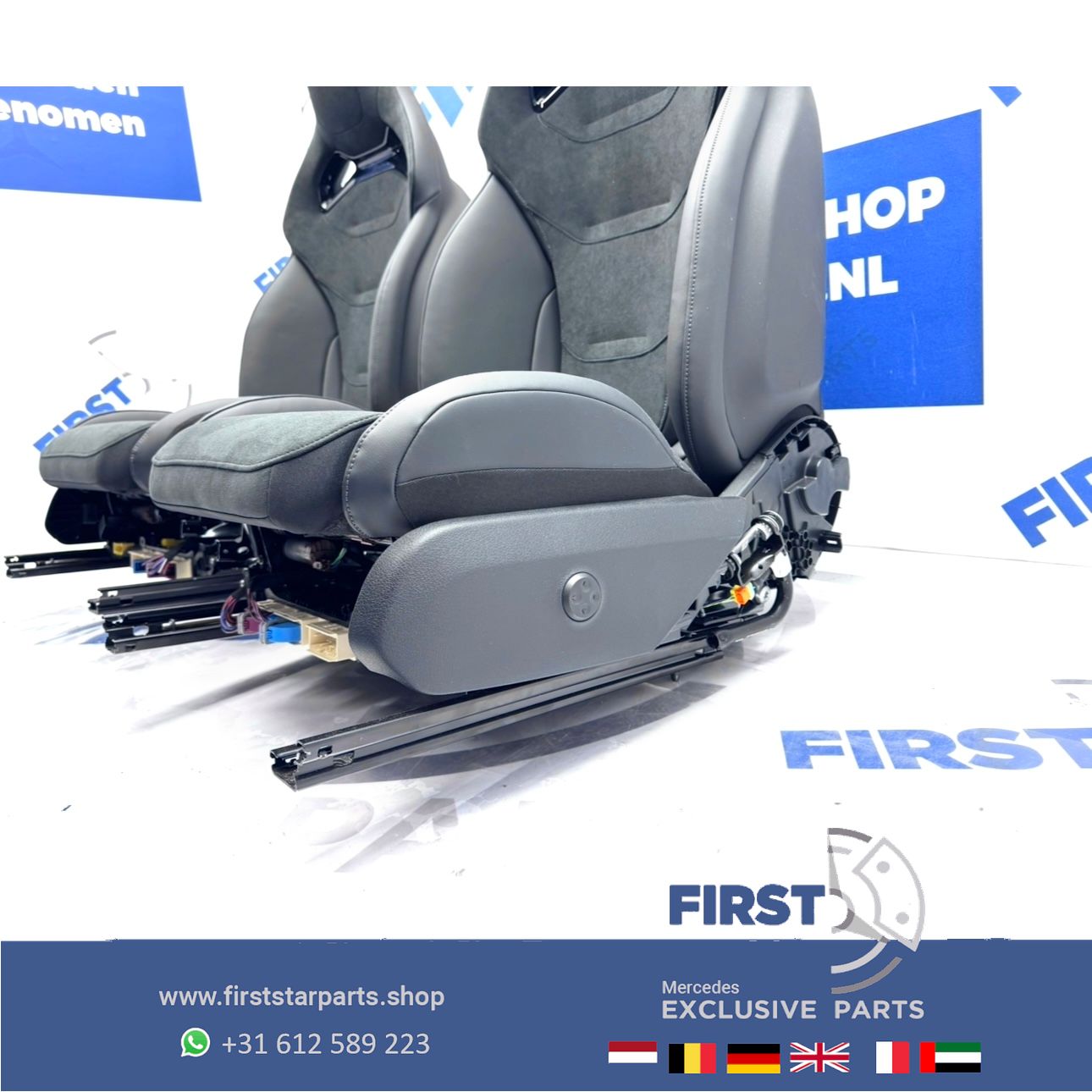 W206 C63 AMG KUIP STOELEN SET C63s E PERFORMANCE S206 interieur Mercedes C Clase 2022-2027 PERFORMANCE ZETELS A2065403452 BEKLEDING SITZE SET seat single usado en Menorca foto 11