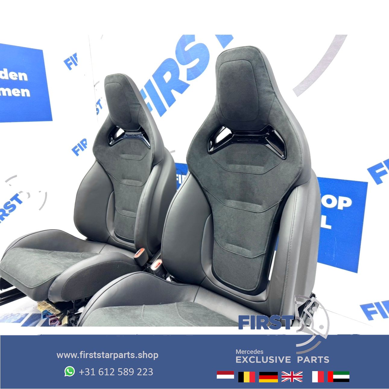 W206 C63 AMG KUIP STOELEN SET C63s E PERFORMANCE S206 interieur Mercedes C Clase 2022-2027 PERFORMANCE ZETELS A2065403452 BEKLEDING SITZE SET seat single usado en Menorca foto 6