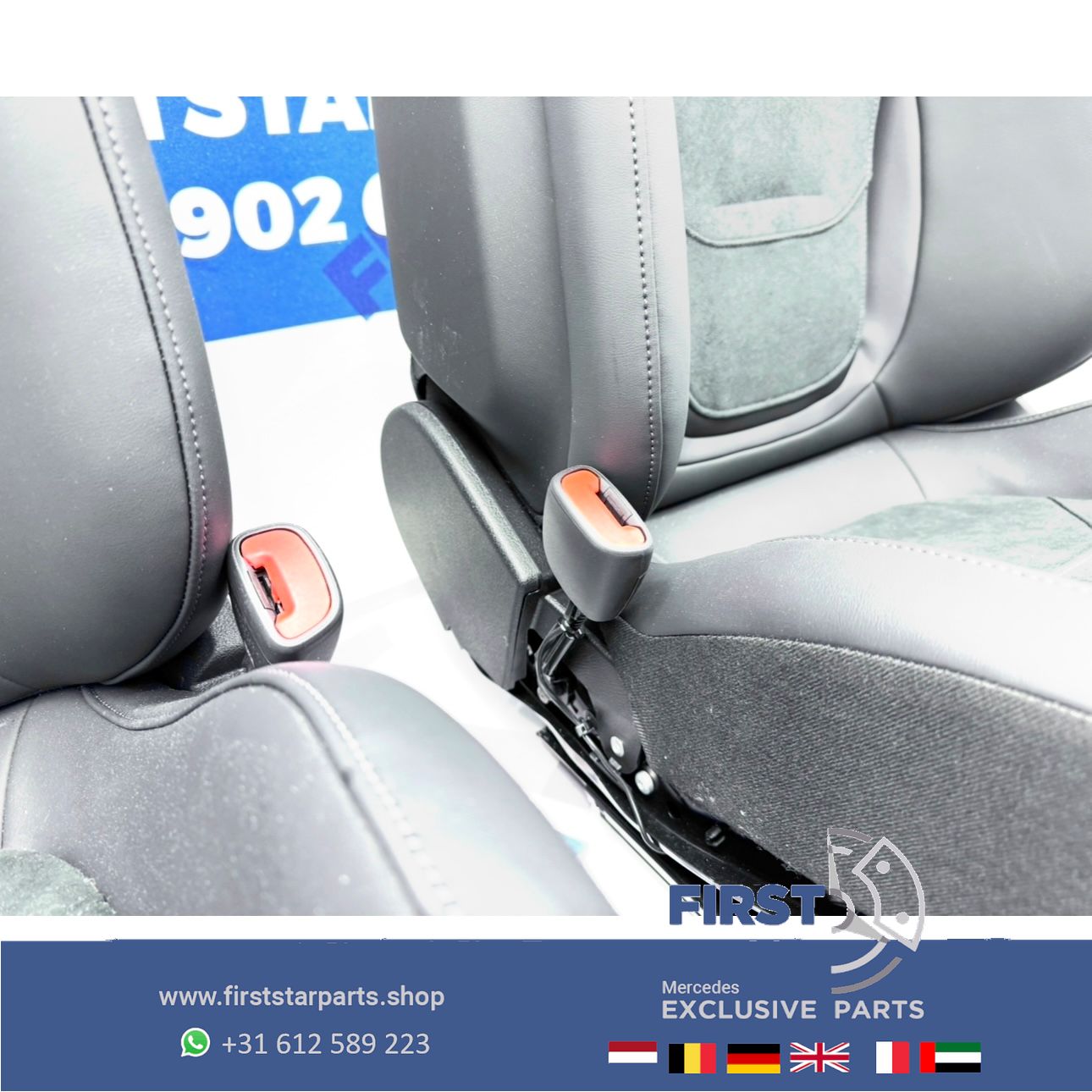 W206 C63 AMG KUIP STOELEN SET C63s E PERFORMANCE S206 interieur Mercedes C Clase 2022-2027 PERFORMANCE ZETELS A2065403452 BEKLEDING SITZE SET seat single usado en Menorca foto 15