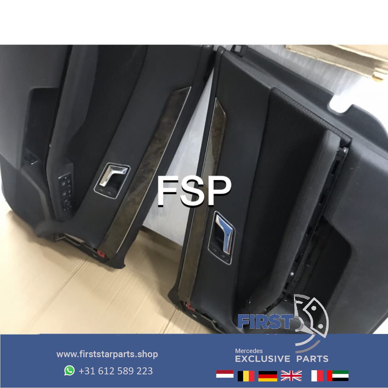 W212 DEURPANELEN SET Mercedes E Clase DEUR KAART PANEEL 2009-2016 (4X) door upholstery door panel complete set usado en Menorca foto 3