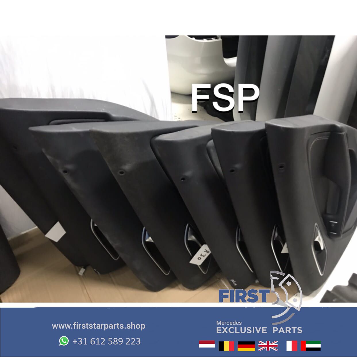 W117 C117 CLA DEURPANEEL DEUR KAART PANEEL LINKS/RECHTS ACHTER originalineel door upholstery door panel single usado en Menorca foto 4