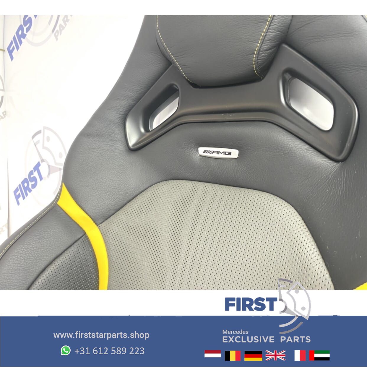 W177 C118 H247 45 S AMG PERFORMANCE STOELEN GEEL Mercedes A CLA GLA 45 AMG Clase 2018-2022 A45S CLA45S GLA45S Recaro zetels SET complete interior usado en Menorca foto 5