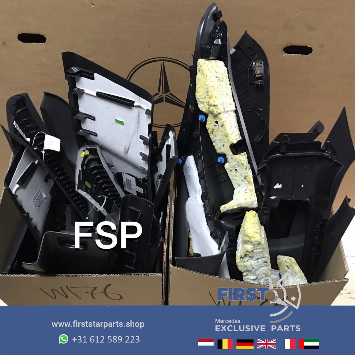 INTERIEUR LIJSTEN SET W176 W246 W117 W156 W204 W205 W212 W213 W207 ETC DIVERSE LIJSTEN wheel suspension complete usado en Menorca foto 9