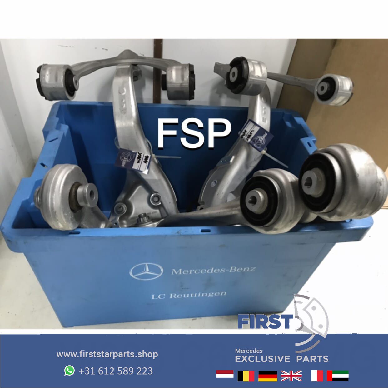 W205 C205 C63 S WIELNAAF FUSEE DRAAGARM ASSCHENKEL completo C Clase 63 2014-2020 originalINEEL Mercedes wheel suspension complete usado en Menorca foto 10