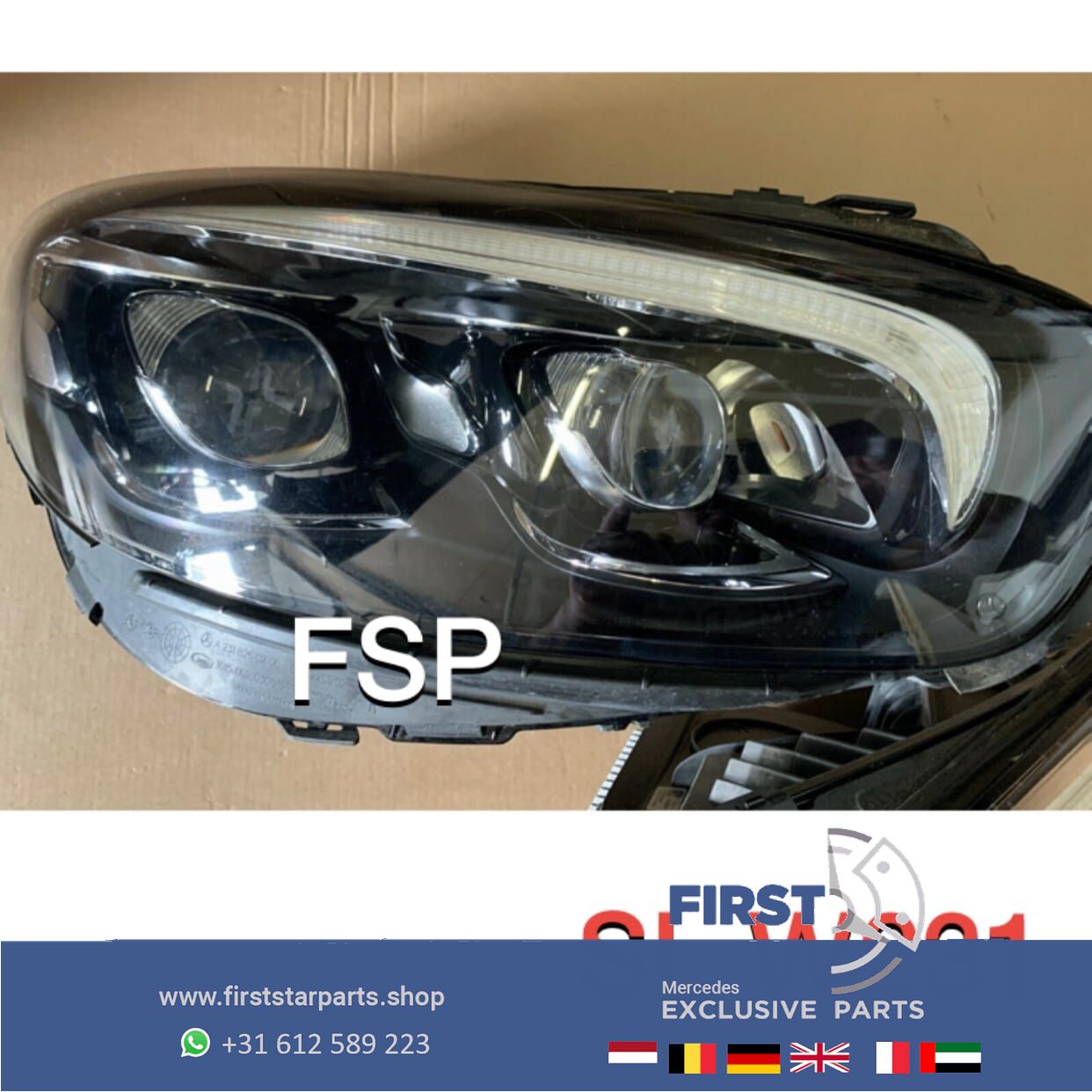 W231 R231 LED FACELIFT ILS KOPLAMPEN SET LINKS + RECHTS 2020 completo originalINEEL Mercedes 2016-2020 headlight left and right usado en Menorca foto 2