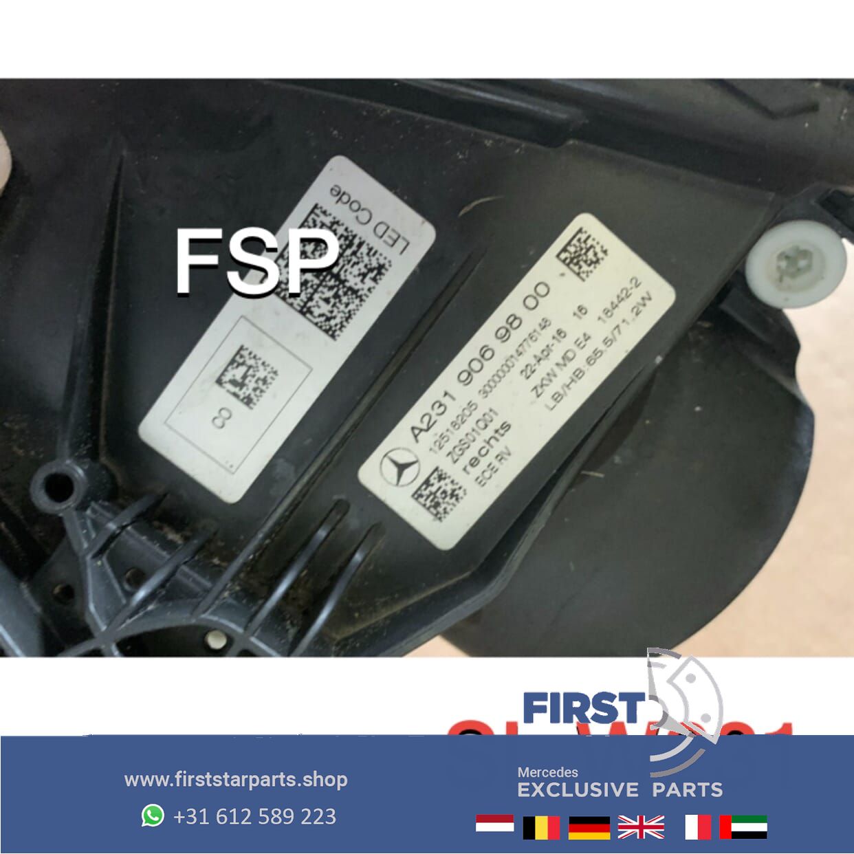 W231 R231 LED FACELIFT ILS KOPLAMPEN SET LINKS + RECHTS 2020 completo originalINEEL Mercedes 2016-2020 headlight left and right usado en Menorca foto 5