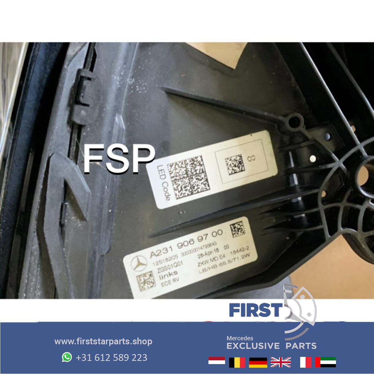 W231 R231 LED FACELIFT ILS KOPLAMPEN SET LINKS + RECHTS 2020 completo originalINEEL Mercedes 2016-2020 headlight left and right usado en Menorca foto 7