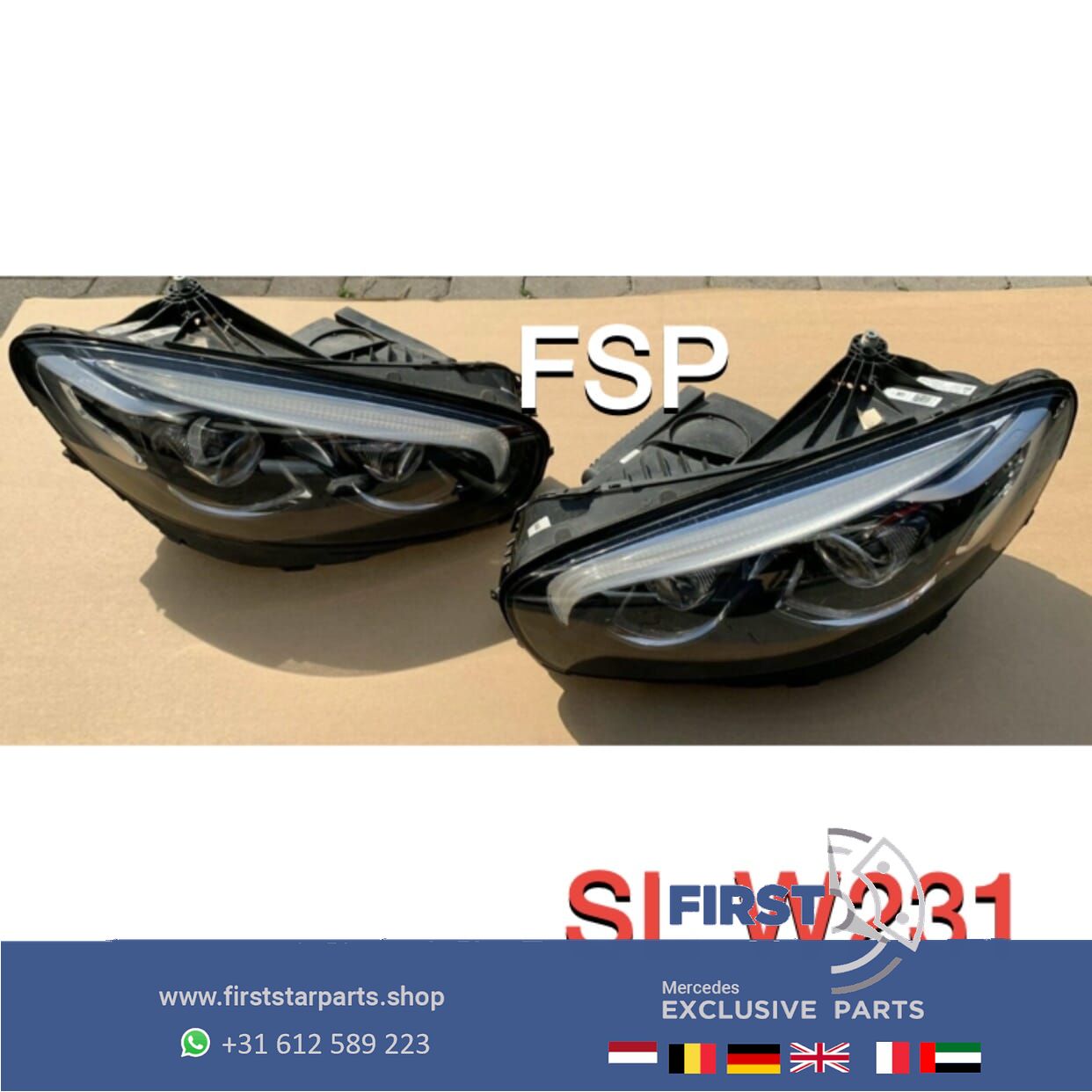 W231 R231 LED FACELIFT ILS KOPLAMPEN SET LINKS + RECHTS 2020 completo originalINEEL Mercedes 2016-2020 headlight left and right usado en Menorca foto 10