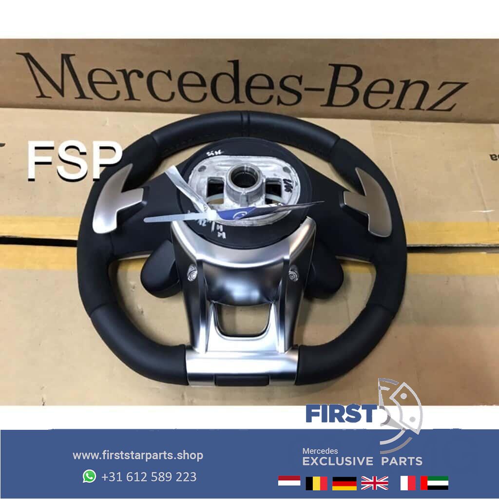 A0004600109 9E38 originalINEEL Mercedes 35 43 45 53 63 AMG STUUR 2020 Alcantara QRB FACELIFT A B C CLA CLS E G GLA GLC GLE GT GTR S Clase 63 AMG steering wheel usado en Menorca foto 10