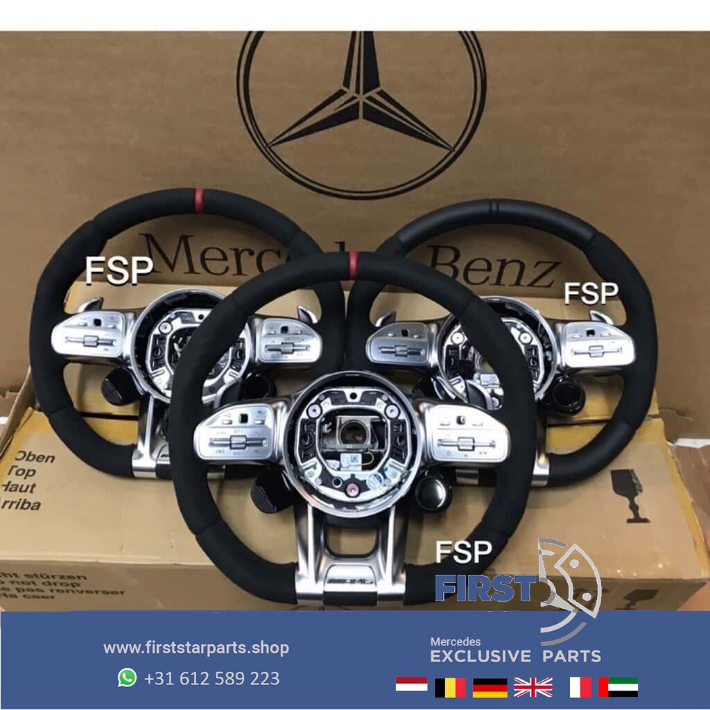 A0004600109 9E38 originalINEEL Mercedes 35 43 45 53 63 AMG STUUR 2020 Alcantara QRB FACELIFT A B C CLA CLS E G GLA GLC GLE GT GTR S Clase 63 AMG steering wheel usado en Menorca foto 3