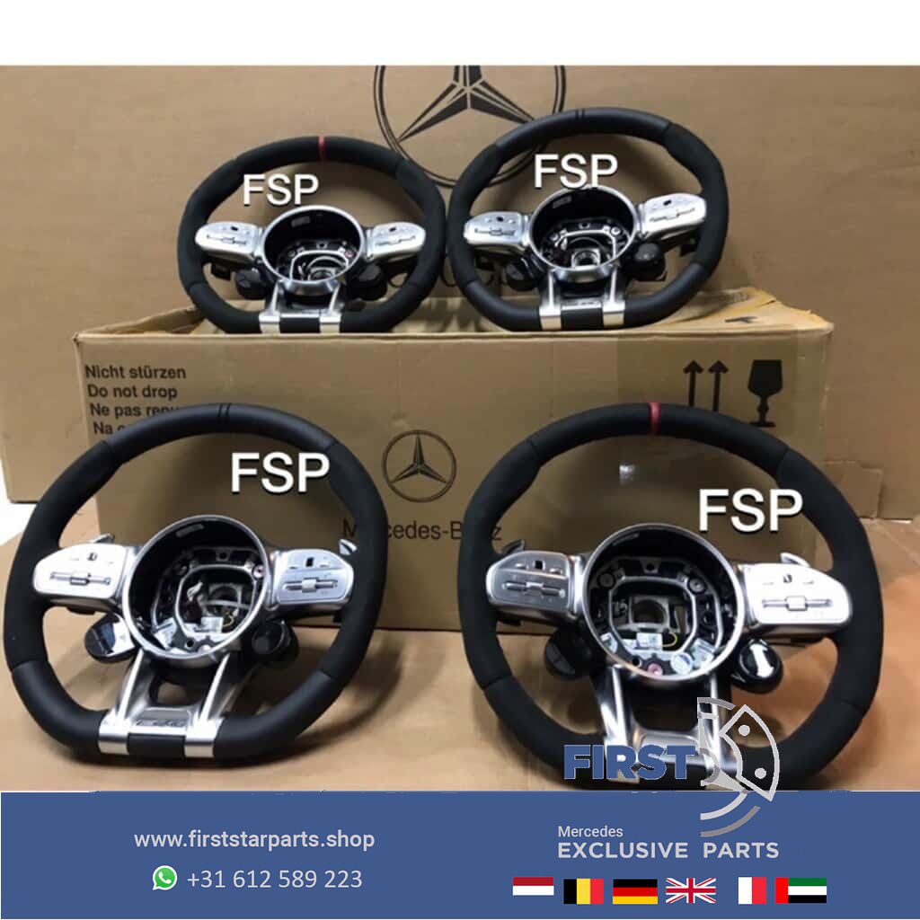 A0004600109 9E38 originalINEEL Mercedes 35 43 45 53 63 AMG STUUR 2020 Alcantara QRB FACELIFT A B C CLA CLS E G GLA GLC GLE GT GTR S Clase 63 AMG steering wheel usado en Menorca