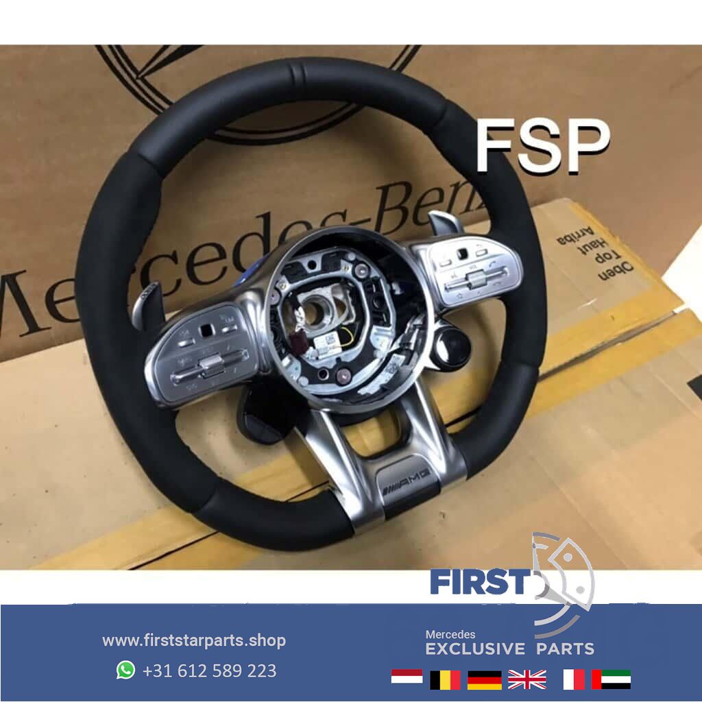 A0004600109 9E38 originalINEEL Mercedes 35 43 45 53 63 AMG STUUR 2020 Alcantara QRB FACELIFT A B C CLA CLS E G GLA GLC GLE GT GTR S Clase 63 AMG steering wheel usado en Menorca foto 6
