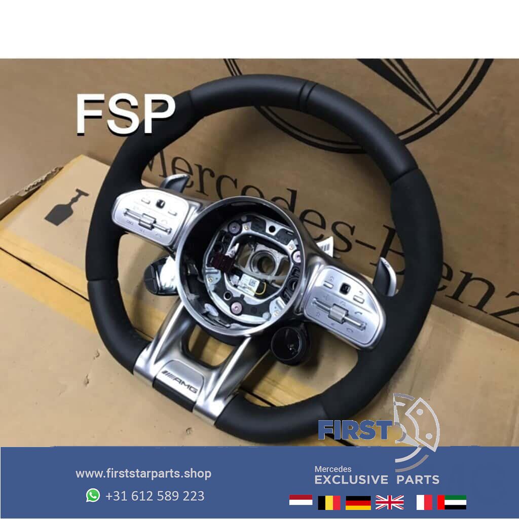 A0004600109 9E38 originalINEEL Mercedes 35 43 45 53 63 AMG STUUR 2020 Alcantara QRB FACELIFT A B C CLA CLS E G GLA GLC GLE GT GTR S Clase 63 AMG steering wheel usado en Menorca foto 5