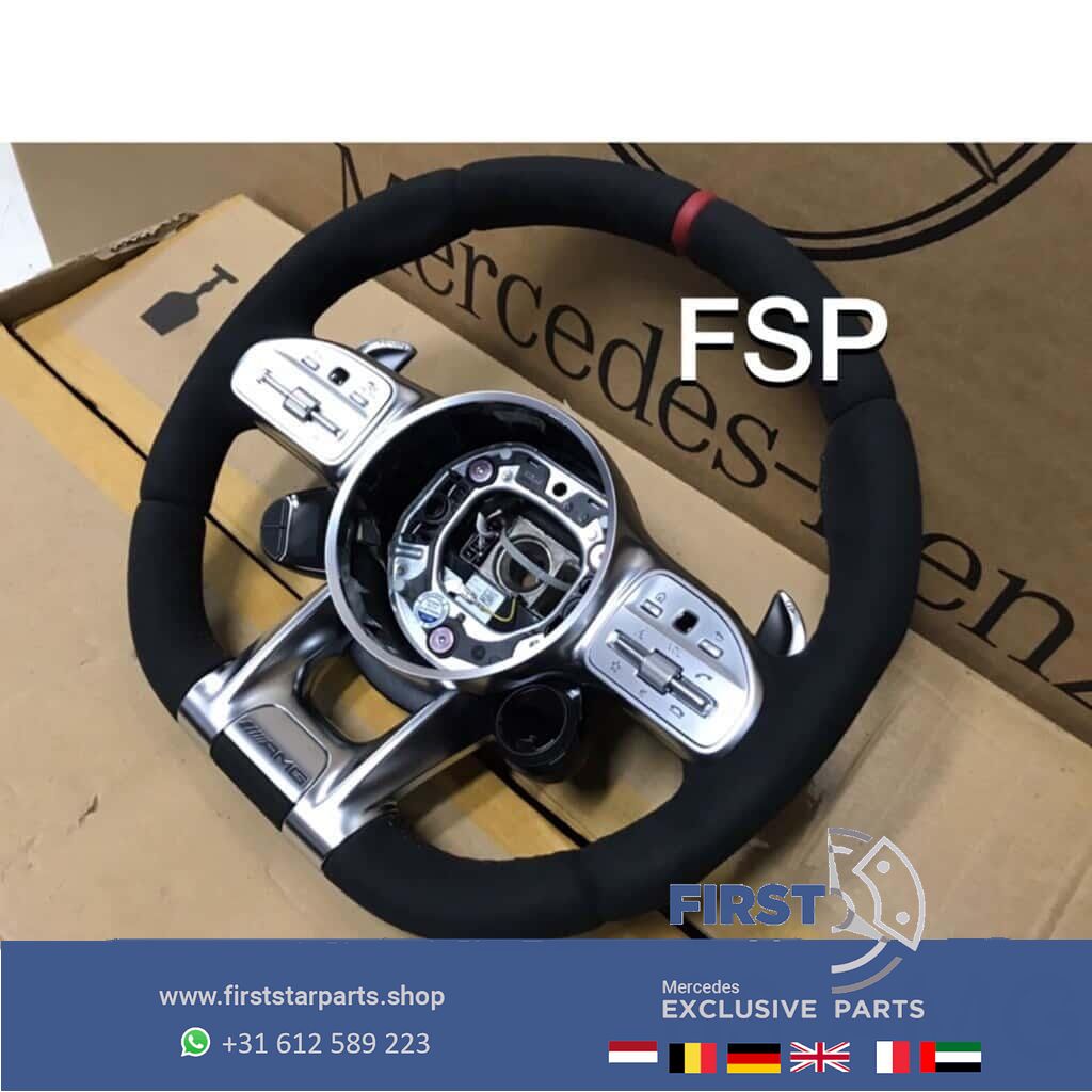 A0004600109 9E38 originalINEEL Mercedes 35 43 45 53 63 AMG STUUR 2020 Alcantara QRB FACELIFT A B C CLA CLS E G GLA GLC GLE GT GTR S Clase 63 AMG steering wheel usado en Menorca foto 7