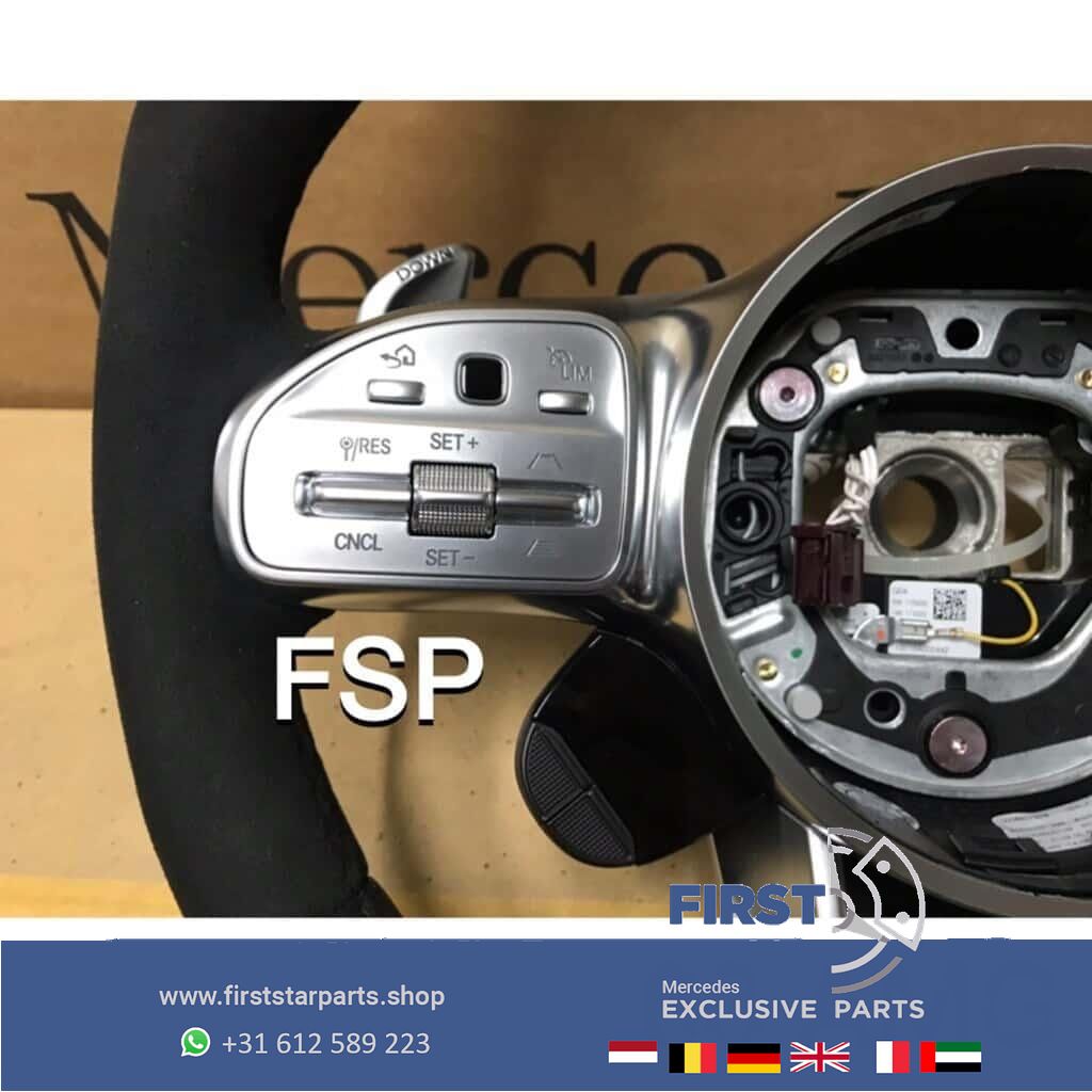 A0004600109 9E38 originalINEEL Mercedes 35 43 45 53 63 AMG STUUR 2020 Alcantara QRB FACELIFT A B C CLA CLS E G GLA GLC GLE GT GTR S Clase 63 AMG steering wheel usado en Menorca foto 8