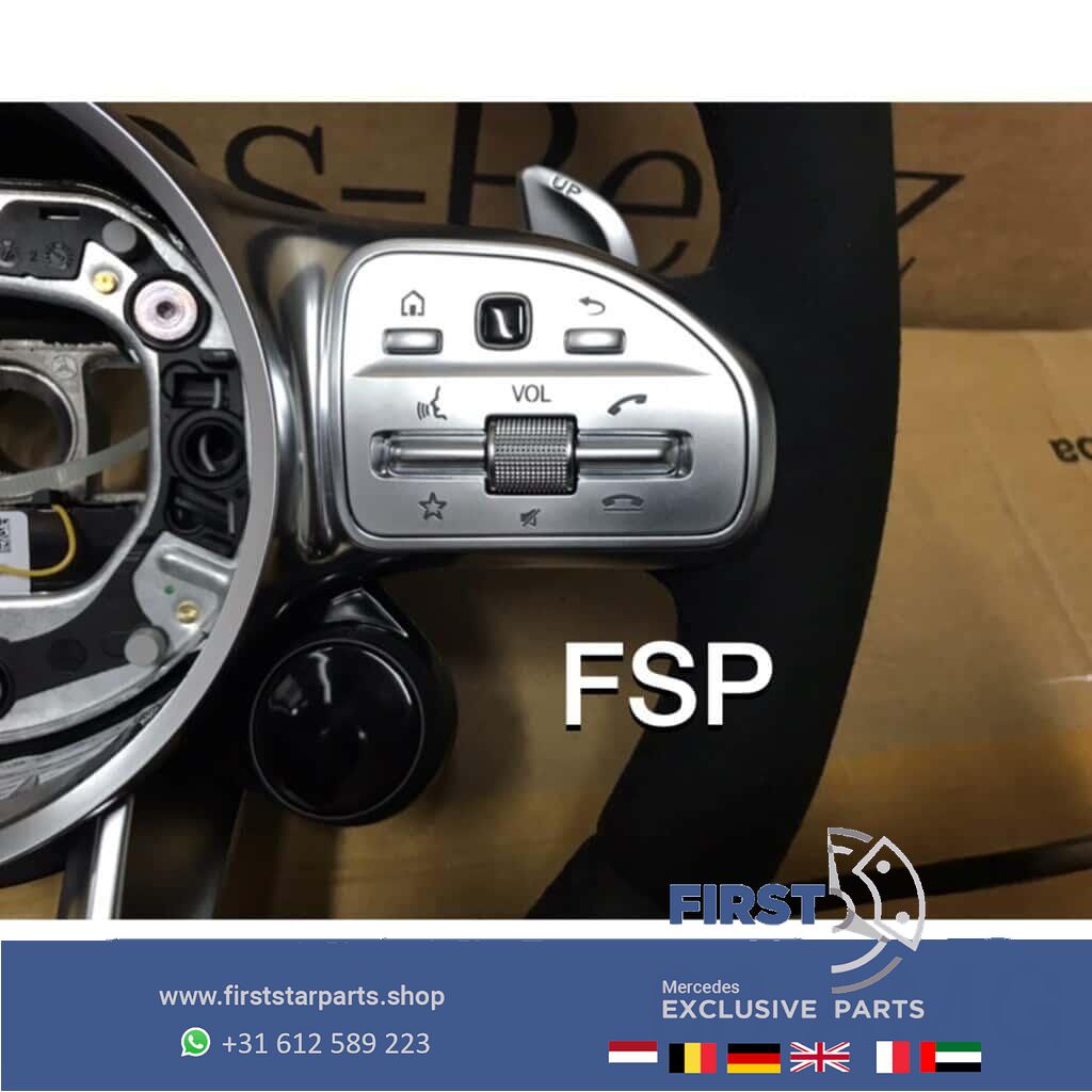 A0004600109 9E38 originalINEEL Mercedes 35 43 45 53 63 AMG STUUR 2020 Alcantara QRB FACELIFT A B C CLA CLS E G GLA GLC GLE GT GTR S Clase 63 AMG steering wheel usado en Menorca foto 9