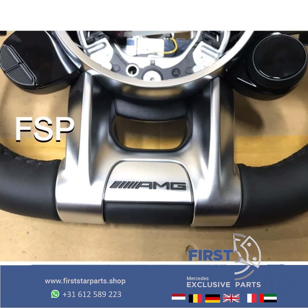 A0004600109 9E38 originalINEEL Mercedes 35 43 45 53 63 AMG STUUR 2020 Alcantara QRB FACELIFT A B C CLA CLS E G GLA GLC GLE GT GTR S Clase 63 AMG steering wheel usado en Menorca foto 10