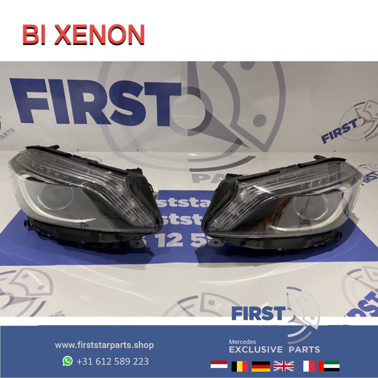 W176 BI XENON LED LINKER EN RECHTER KOPLAMPEN SET A Clase 2012-2016 originalINEEL headlight left and right usado en Menorca