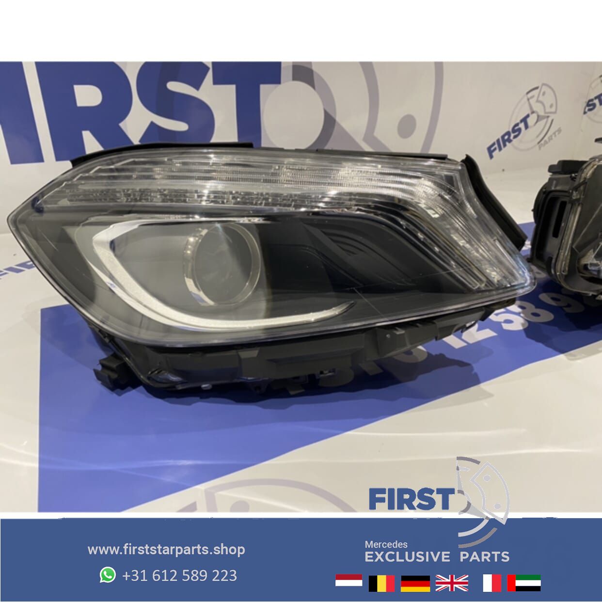 W176 BI XENON LED LINKER EN RECHTER KOPLAMPEN SET A Clase 2012-2016 originalINEEL headlight left and right usado en Menorca foto 3