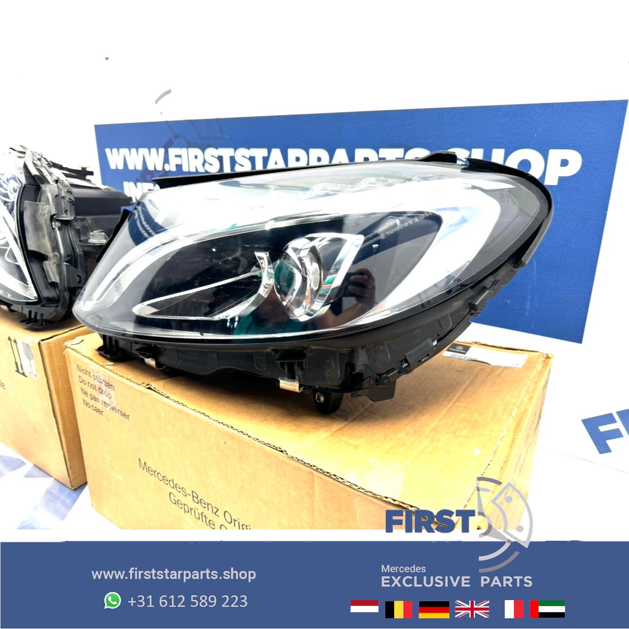 W205 C205 S205 C43 C63 AMG Koplamp SET LED High Performance LINKS RECHTS headlight left and right usado en Menorca foto 9