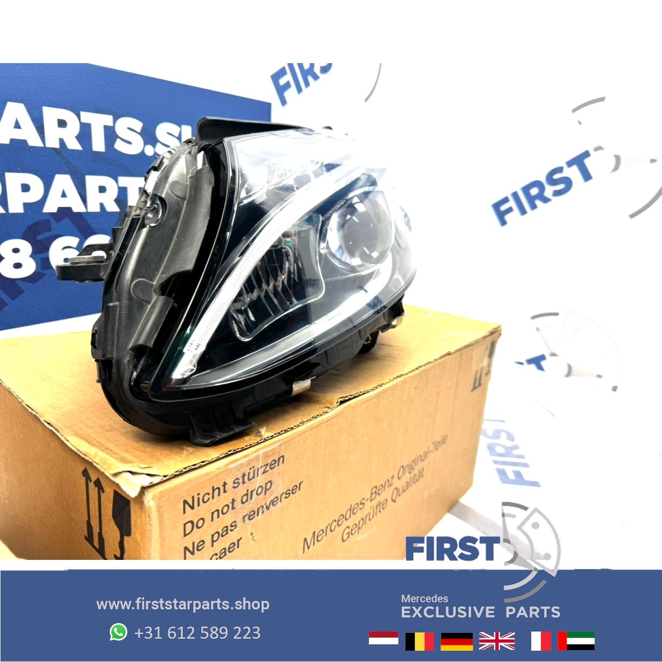 W205 C205 S205 C43 C63 AMG Koplamp SET LED High Performance LINKS RECHTS headlight left and right usado en Menorca foto 7