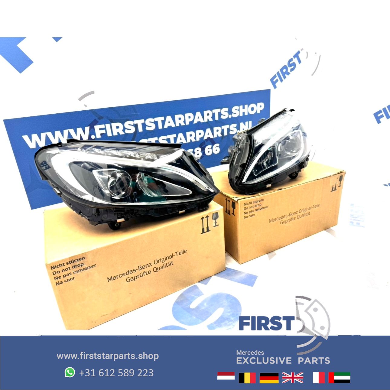 W205 C205 S205 C43 C63 AMG Koplamp SET LED High Performance LINKS RECHTS headlight left and right usado en Menorca