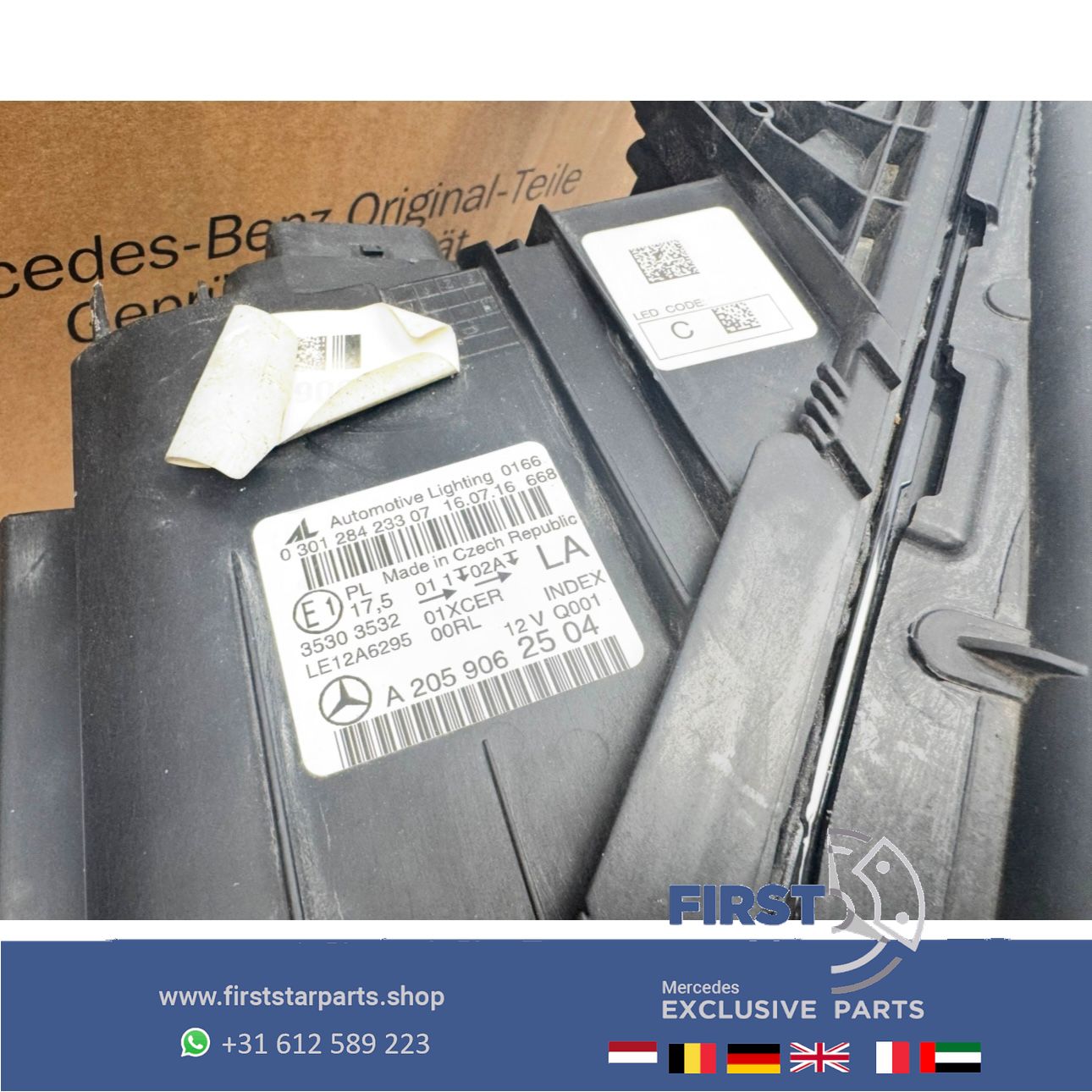 W205 C205 S205 C43 C63 AMG Koplamp SET LED High Performance LINKS RECHTS headlight left and right usado en Menorca foto 13