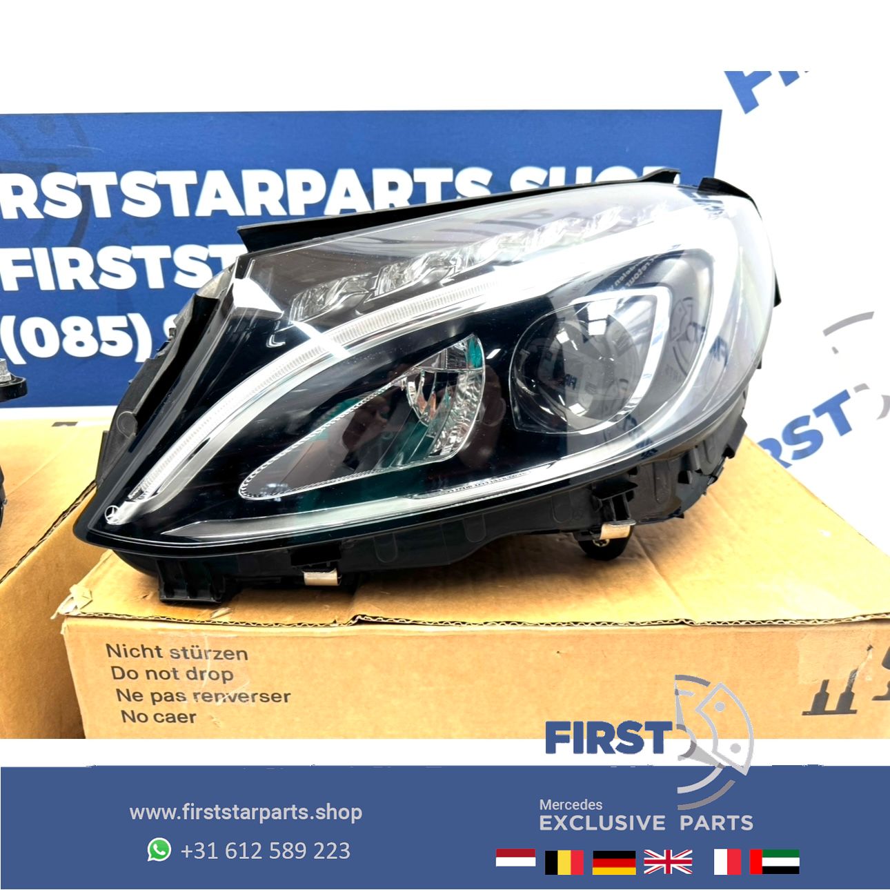 W205 C205 S205 C43 C63 AMG Koplamp SET LED High Performance LINKS RECHTS headlight left and right usado en Menorca foto 5