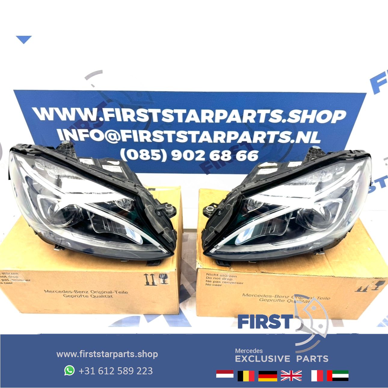 W205 C205 S205 C43 C63 AMG Koplamp SET LED High Performance LINKS RECHTS headlight left and right usado en Menorca foto 14