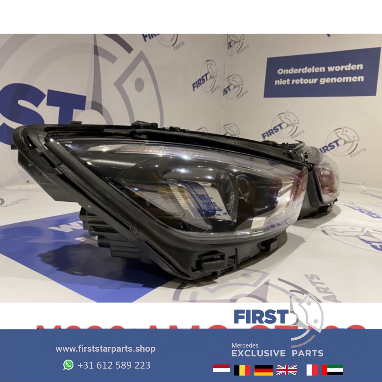 W290 GT 63 S KOPLAMPEN A2909068900 A290906900 SET MULTIBEAM LED LINKS+RECHTS CARBON headlight left and right usado en Menorca foto 14