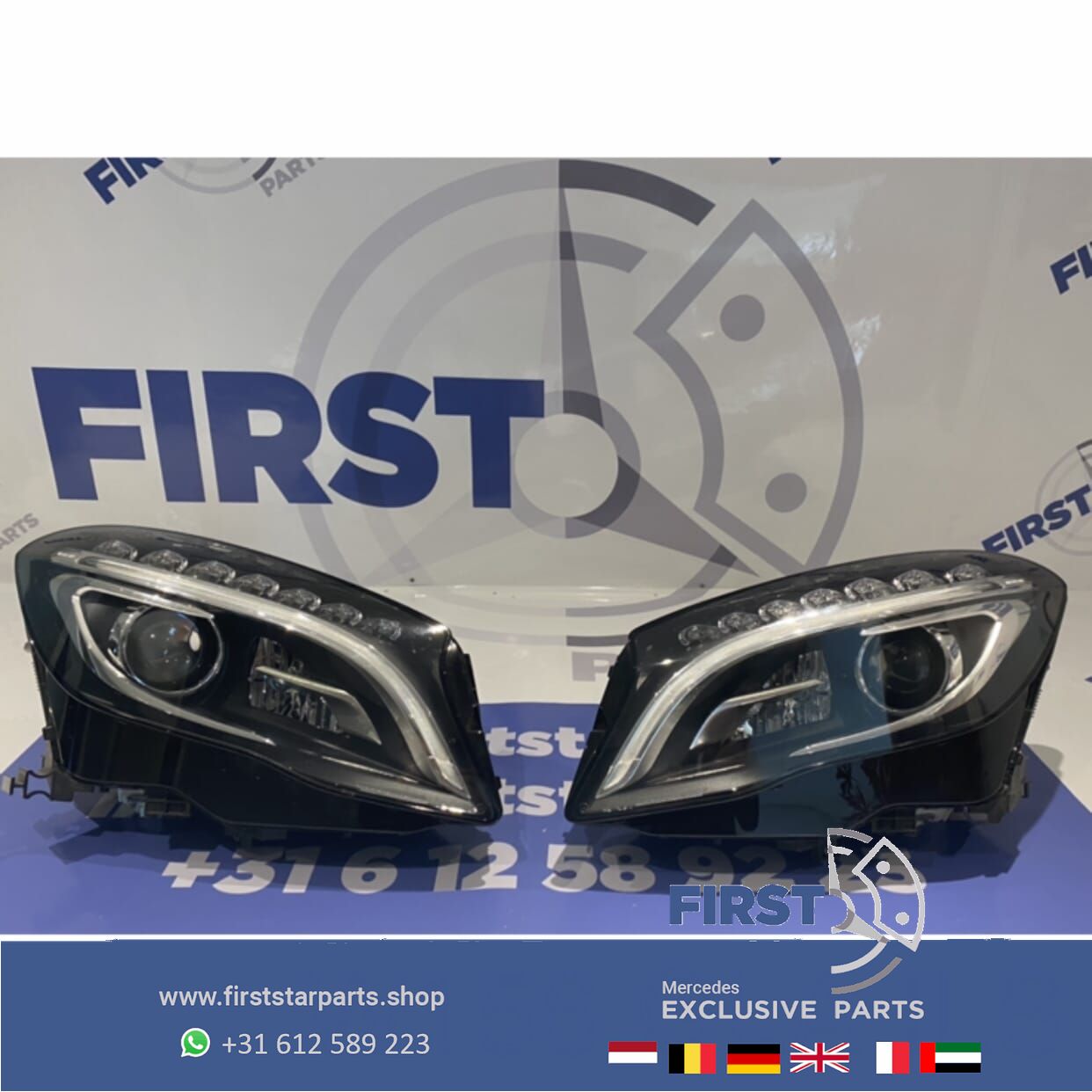 W156 ILS KOPLAMPEN SET LINKS + RECHTS originalineel Mercedes INTELLIGENT LIGHT SYSTEM 2013-2016 X156 headlight left and right usado en Menorca