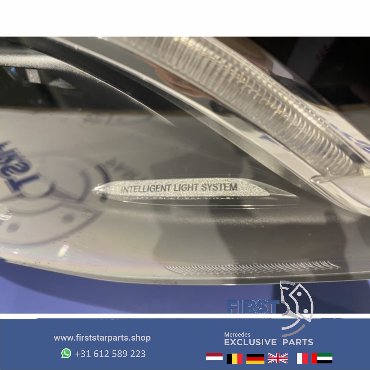 W156 ILS KOPLAMPEN SET LINKS + RECHTS originalineel Mercedes INTELLIGENT LIGHT SYSTEM 2013-2016 X156 headlight left and right usado en Menorca foto 8