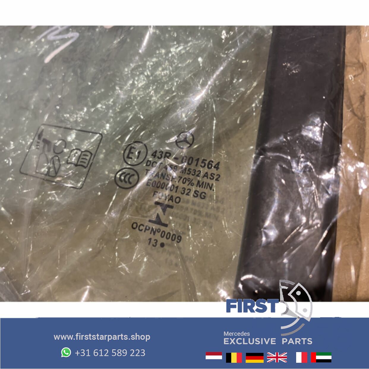 W156 ruit X156 GLA achter raampje originalineel Mercedes 2013-2016 ACHTER RUIT rear window usado en Menorca foto 3