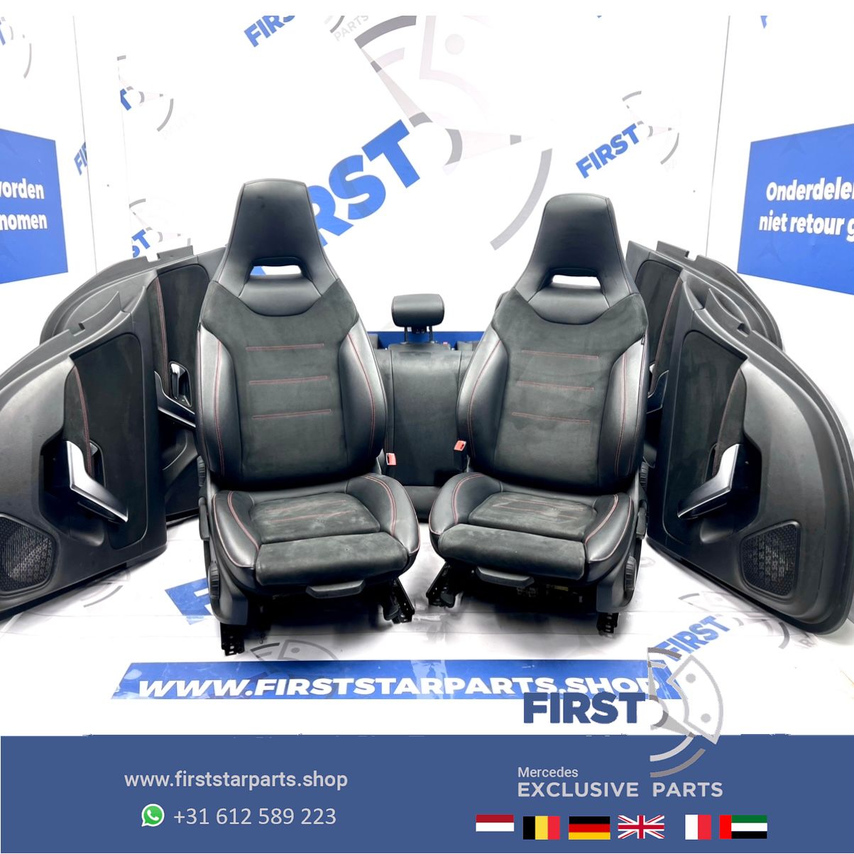 W177 A Clase 2024 FACELIFT A35 AMG INTERIEUR BEKLEDING SET STOELEN completo SUEDE / LEER ALCANTARA 2018-2025 originalINEEL complete interior usado en Menorca foto 23