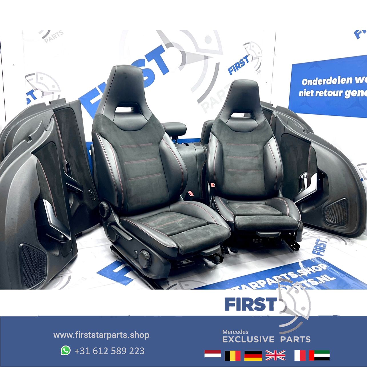 W177 A Clase 2024 FACELIFT A35 AMG INTERIEUR BEKLEDING SET STOELEN completo SUEDE / LEER ALCANTARA 2018-2025 originalINEEL complete interior usado en Menorca foto 5