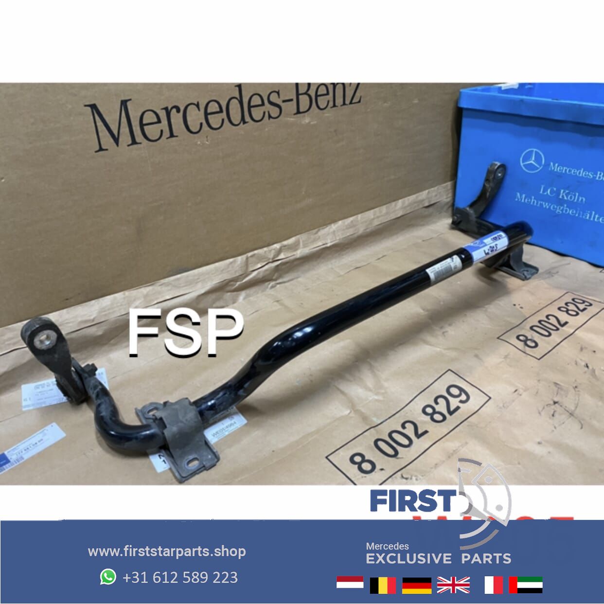W205 C205 STABILISATOR STANG VOORZIJDE C Clase 2014-2021 originalineel Mercedes stabiliser rod usado en Menorca