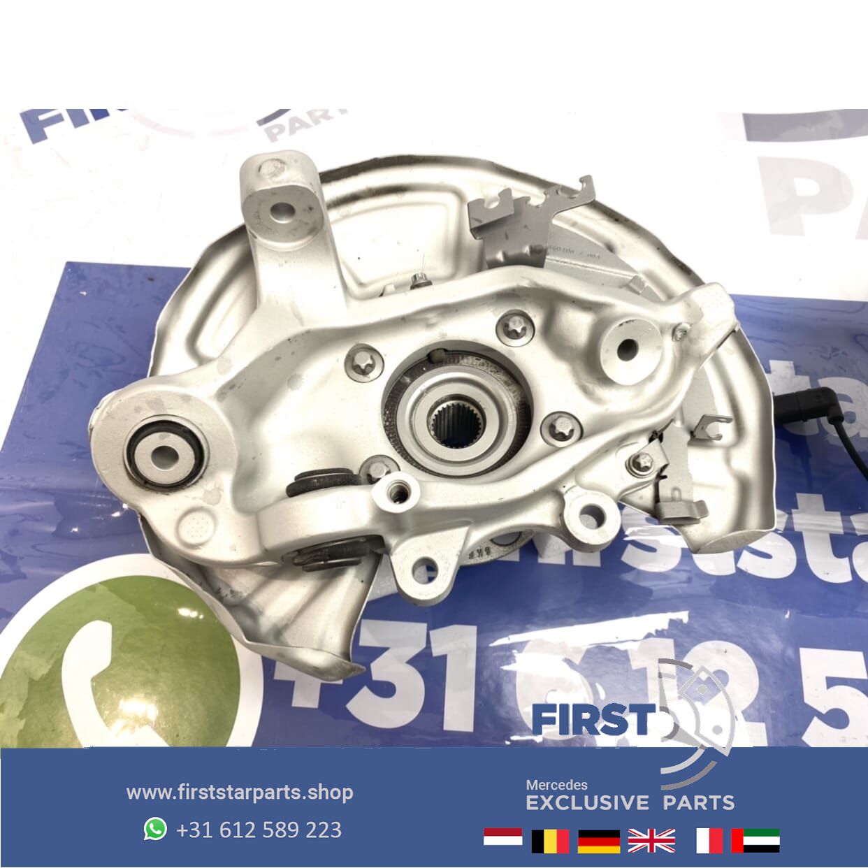 W205 C63 C63s AMG FUSEE WIELLAGER LINKS + RECHTS ACHTER SET C Clase 63 2014-2021 asschenkel completo C63 AMG LINKSACHTER + RECHTSACHTER wheel bearing steering knuckle bearing usado en Menorca foto 3