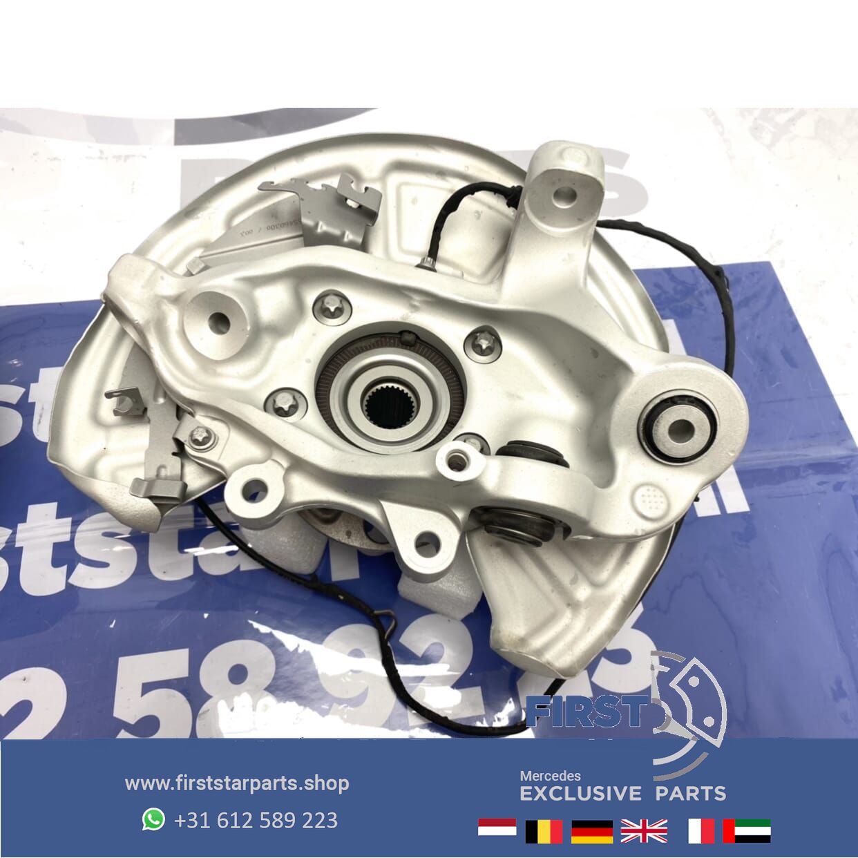 W205 C63 C63s AMG FUSEE WIELLAGER LINKS + RECHTS ACHTER SET C Clase 63 2014-2021 asschenkel completo C63 AMG LINKSACHTER + RECHTSACHTER wheel bearing steering knuckle bearing usado en Menorca foto 7
