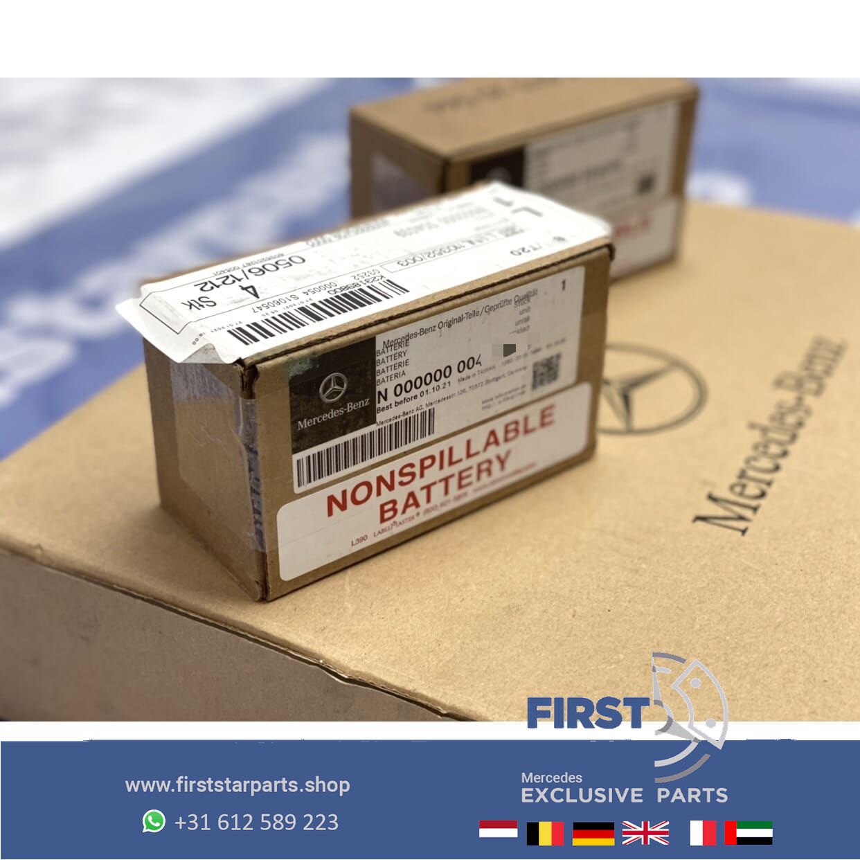 BACKUP ACCU A B C CLA CLS E G GLA GLC GLE GT S V Clase originalinalinalinalinalINEEL MERCEDES 2016-2022 battery car brand original usado en Menorca foto 2